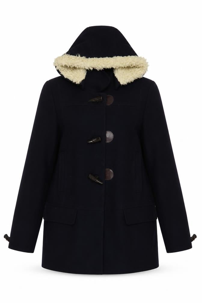 Next Womens Blue   Pea Coat Coat Size 8  Button