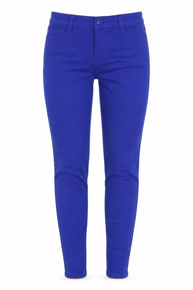 Blanco Womens Blue  Cotton Skinny Jeans Size 10 L30 in Regular Button