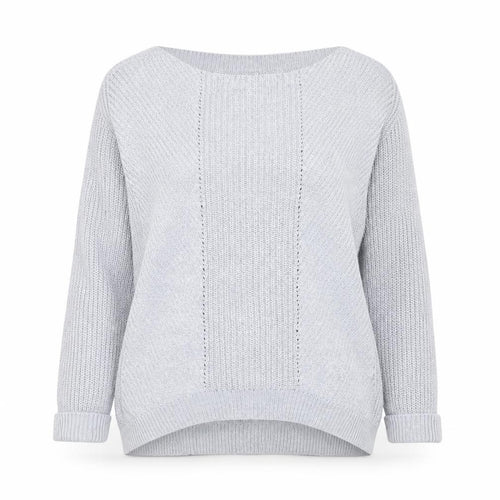 Marks & Spencer Womens Blue Round Neck  Cotton Pullover Jumper Size S