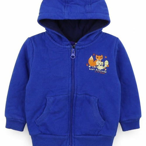 Lupilu Boys Blue   Jacket  Size 6-9 Months   Zip - The Best Friends Fox Squirrel