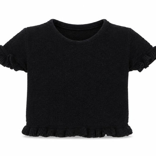 NEXT Girls Black  100% Cotton Jersey T-Shirt Size 5 Years Crew Neck Pullover