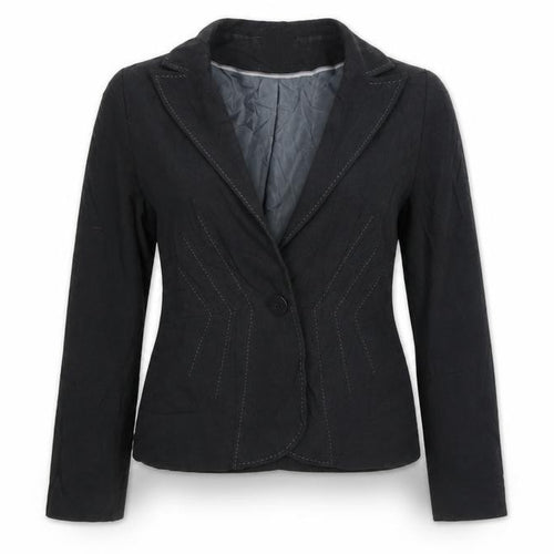 Marks & Spencer Womens Black Striped  Jacket Blazer Size 10