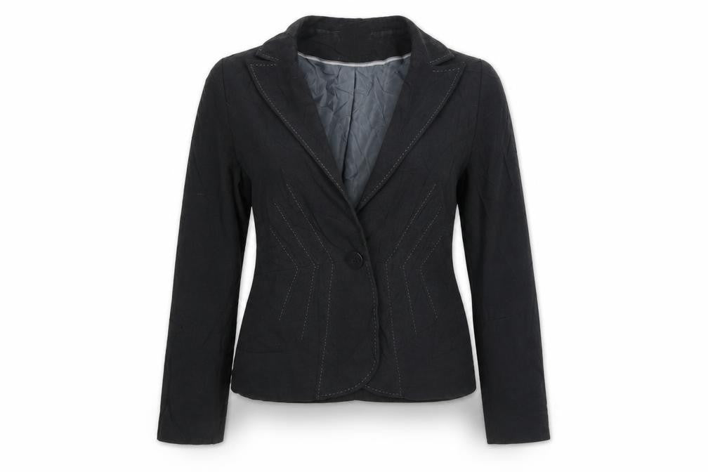 Marks & Spencer Womens Black Striped  Jacket Blazer Size 10