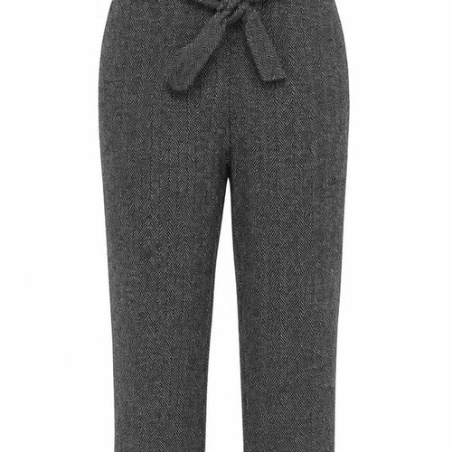 Dorothy Perkins Womens Grey  Polyester Cropped Trousers Size 10 L32 in Regular Zip