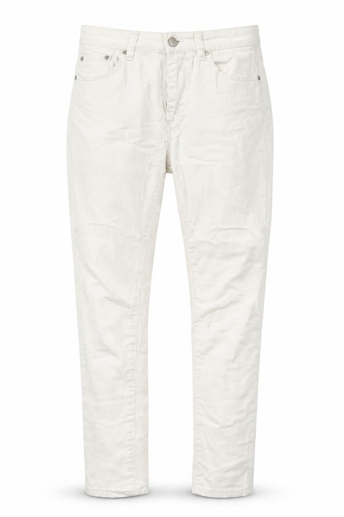 THE ROCKIN REV Womens White  Cotton Skinny Jeans Size 10 L25 in Regular Button