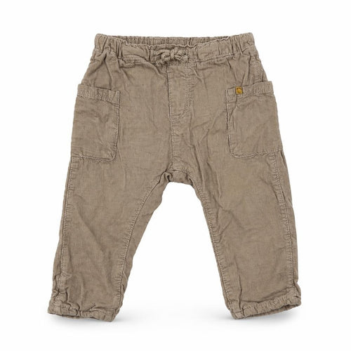 H&M Baby Beige  Cotton Cargo Trousers Size 9-12 Months