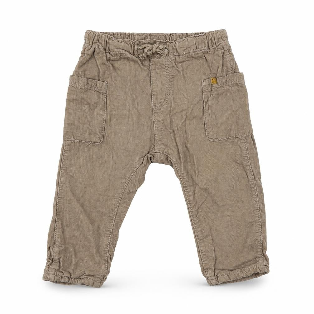 H&M Baby Beige  Cotton Cargo Trousers Size 9-12 Months