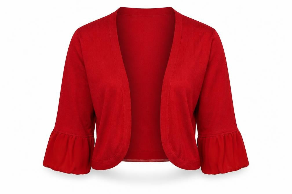 Coast Womens Red V-Neck  Viscose Cardigan Jumper Size M