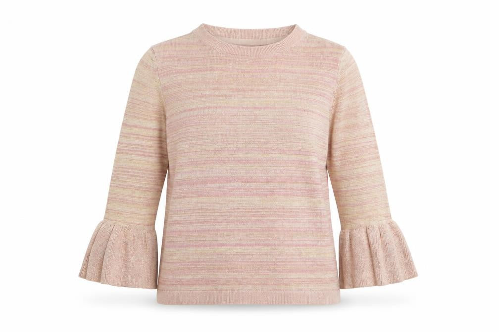 Marks & Spencer Womens Pink Round Neck  Polyester Pullover Jumper Size 12