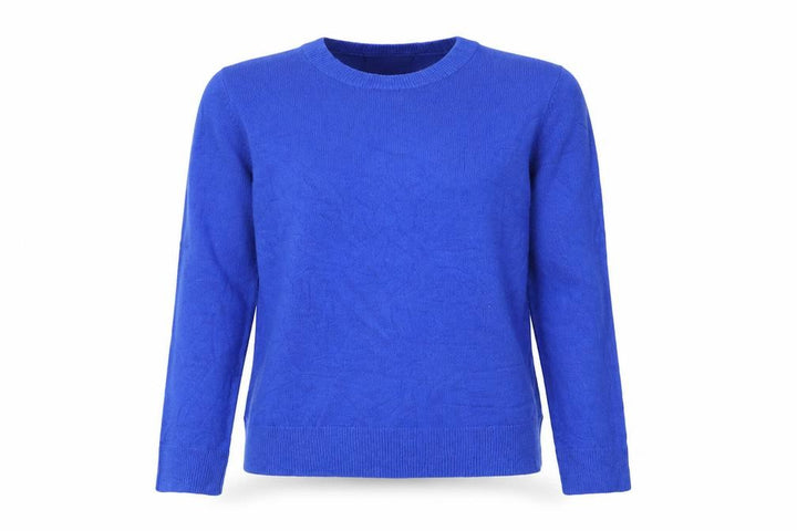 Marks & Spencer Womens Blue Round Neck Acrylic Pullover Jumper Size 8