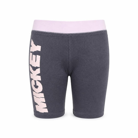 NEXT Girls Grey  Cotton Biker Shorts Size 5 Years  Regular  - Mickey Mouse