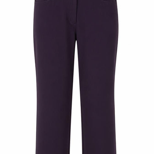 Casual Comfort Womens Purple  Polyester Trousers  Size 12 L27 in Regular Zip