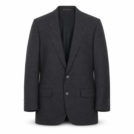 Front view of bradleys men’s grey polyester jacket suit jacket, size 36