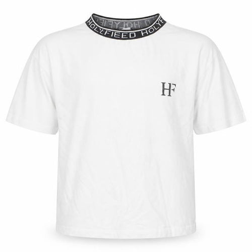 holyfield Girls White Cotton Basic T-Shirt Size 8-9 Years Round Neck