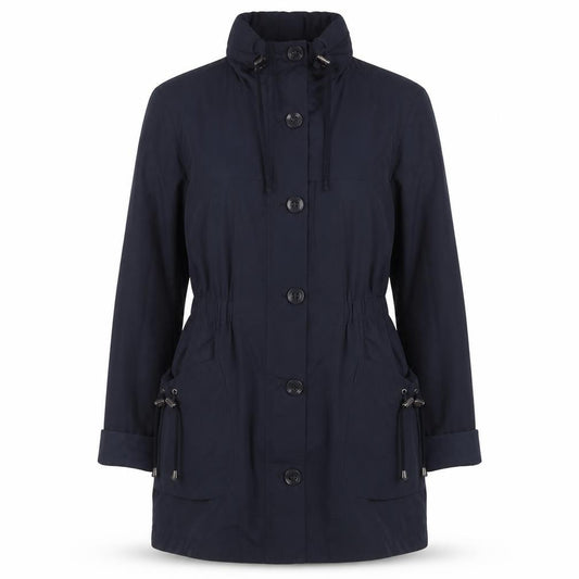 Front view of Debenhams women’s blue jacket, size UK 10