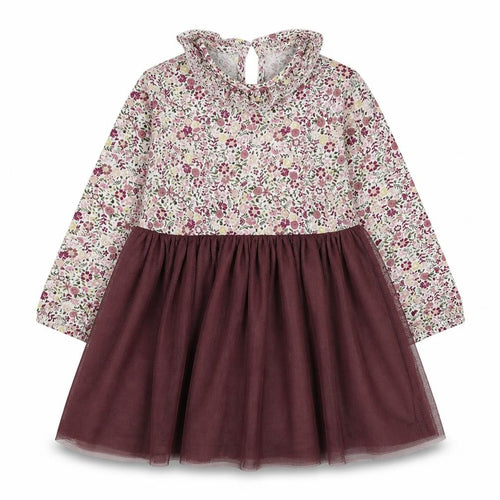 Willow Girls Purple Geometric 100% Cotton Skater Dress  Size 12-18 Months  Round Neck
