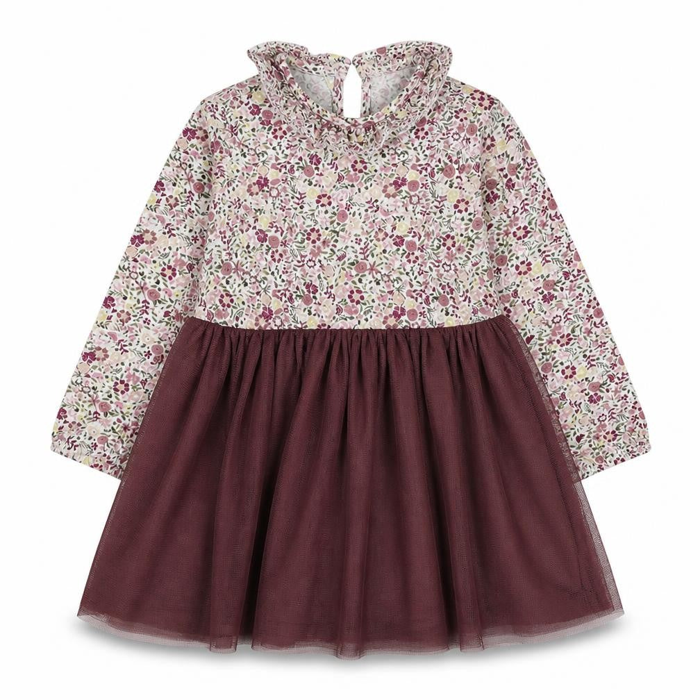 Willow Girls Purple Geometric 100% Cotton Skater Dress  Size 12-18 Months  Round Neck