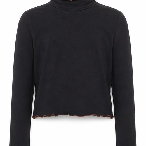 George Girls Black  Cotton Basic T-Shirt Size 8-9 Years Crew Neck