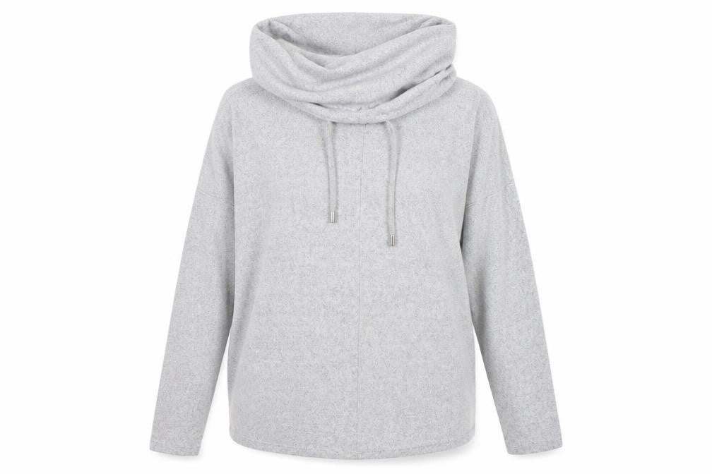 George Womens Grey  Polyester Pullover Sweatshirt Size 12