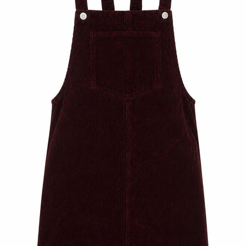 Topshop Womens Purple  Cotton Pinafore/Dungaree Dress  Size 8  Square Neck