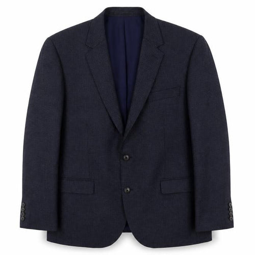 Marks & Spencer Mens Blue Houndstooth Viscose Jacket Suit Jacket Size 42