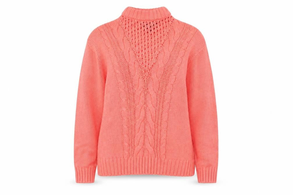 Dorothy Perkins Womens Pink Round Neck  Cotton Pullover Jumper Size 8
