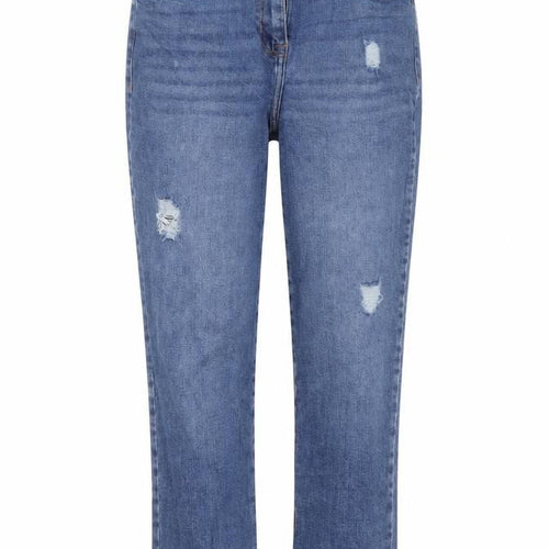 Papaya Womens Blue  Cotton Straight Jeans Size 10 L24 in Regular