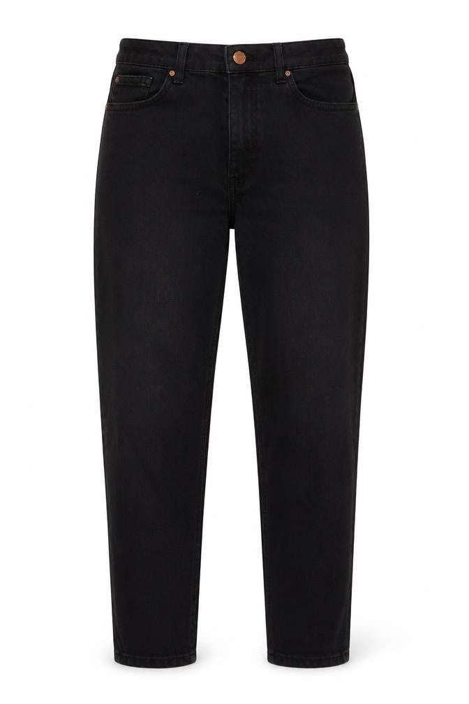 New Look Womens Black  Cotton Straight Jeans Size 10 L24 in Regular
