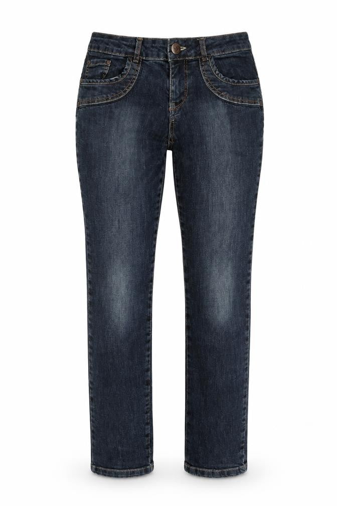 Famer Womens Blue  Cotton Straight Jeans Size 29 in L28 in Regular
