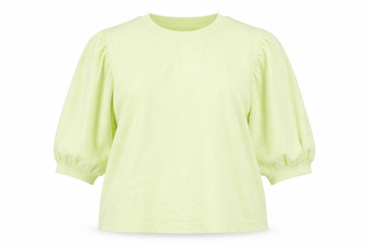 Front view of Primark women’s green crew neck polyester jumper, size XL