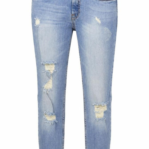 Mango Womens Blue Cotton Skinny Jeans Size 4 L25 in Regular Button