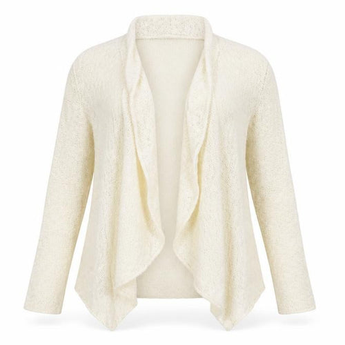 George Womens Ivory V-Neck Cotton Cardigan Jumper Size 10