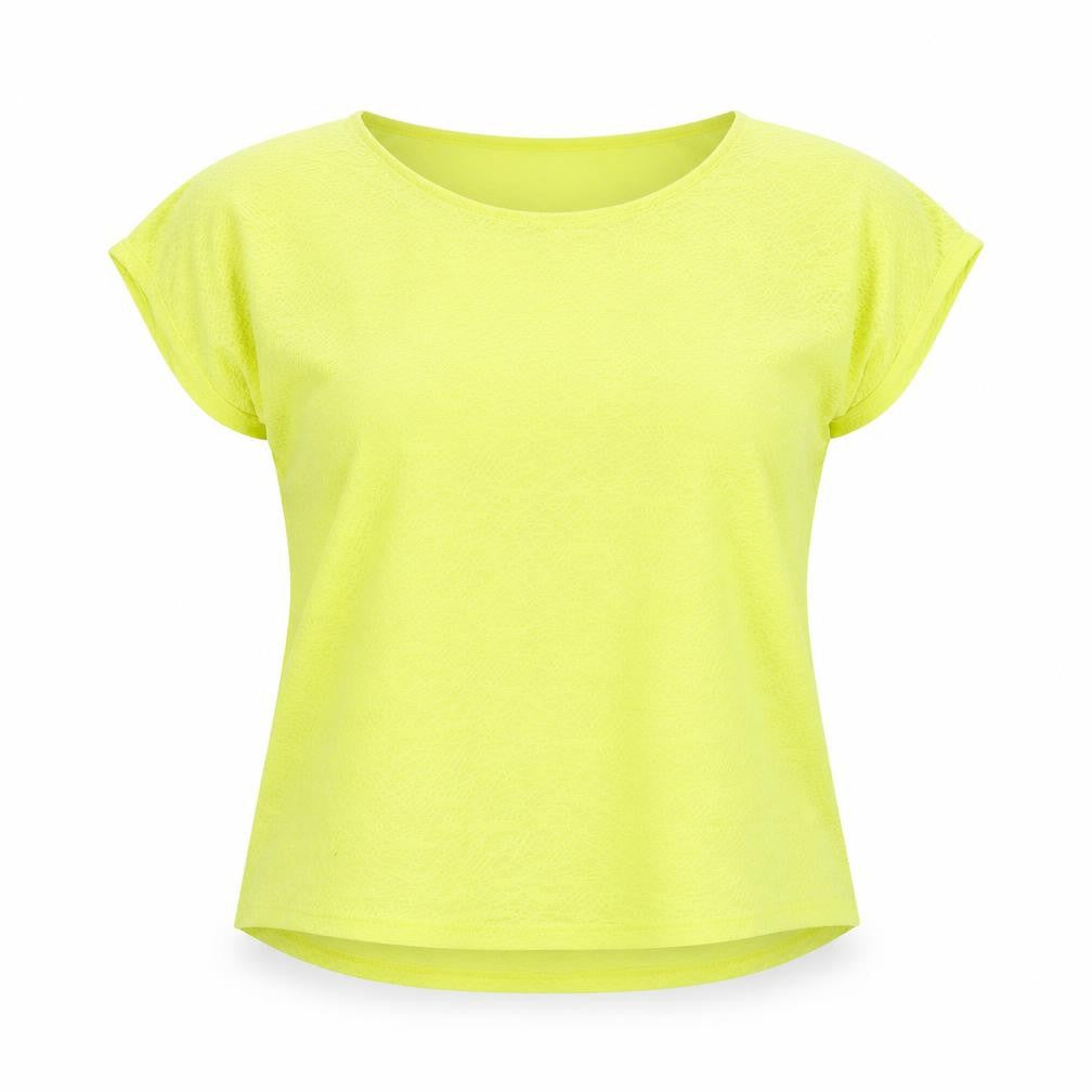 Dunnes Womens Yellow Polyester Basic Blouse Size 18 Boat Neck