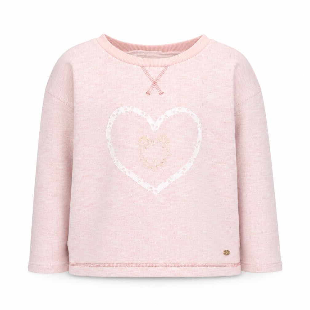 Mothercare Girls Pink Round Neck Cotton Pullover Jumper Size 5 Years
