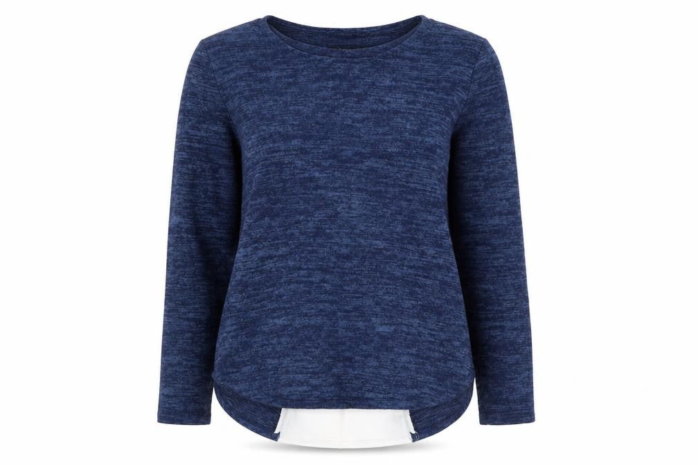 Primark Womens Blue Round Neck Polyester Pullover Jumper Size 12
