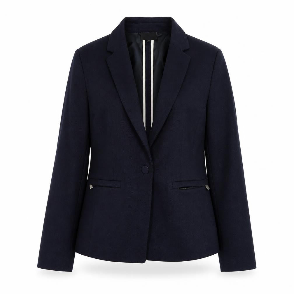 Next Womens Blue Jacket Blazer Size 8 Button