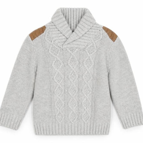 Mothercare Girls Grey Mock Neck Cotton Pullover Jumper Size 2-3 Years