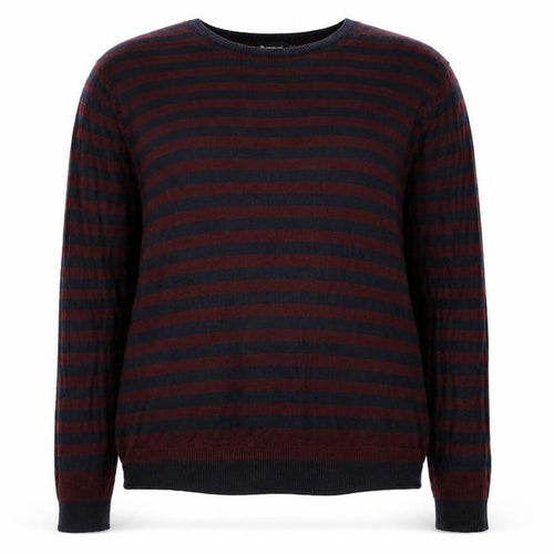 Cedar Wood State Womens Multicoloured Round Neck Striped Acrylic Pullover Jumper Size XL