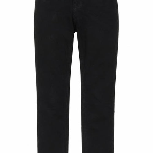 Dorothy Perkins Womens Black Cotton Mom Jeans Size 6 L29 in Regular