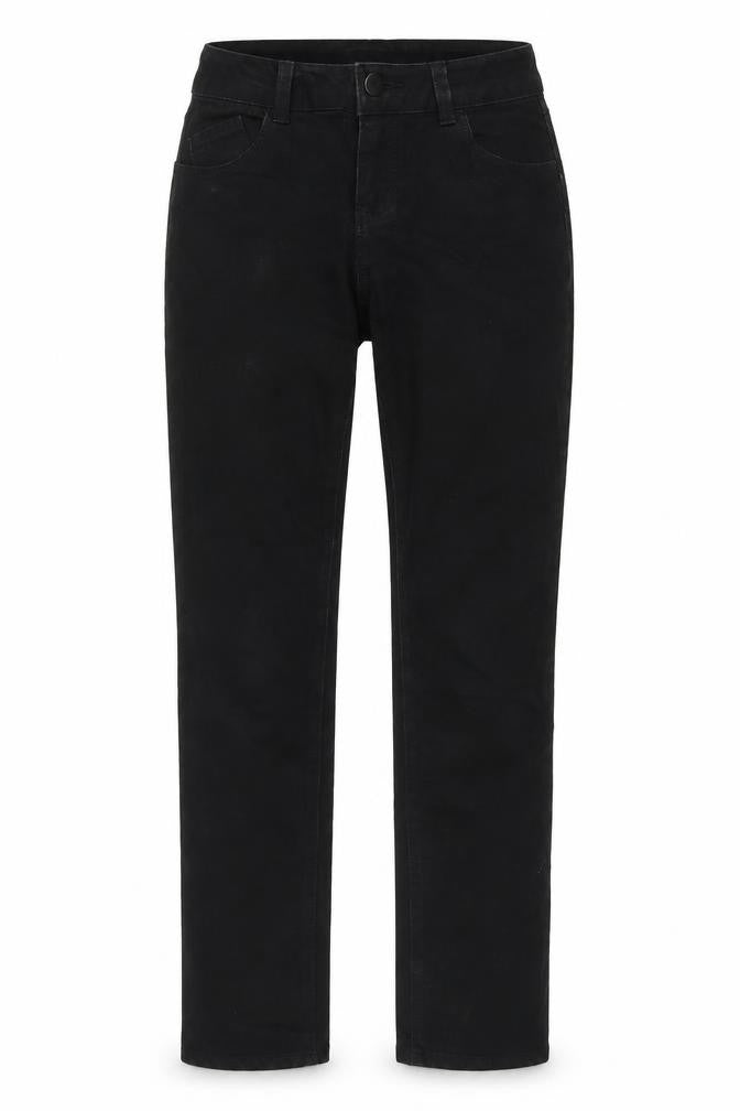 Dorothy Perkins Womens Black Cotton Mom Jeans Size 6 L29 in Regular
