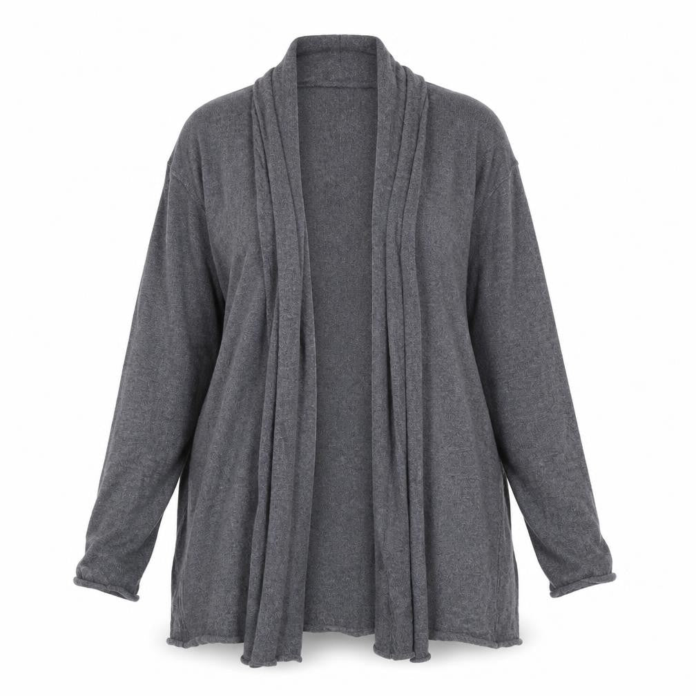 Cynthia Rowley Womens Grey V-Neck Wool Cardigan Jumper Size S