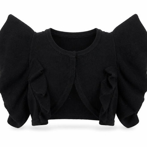 Vila Clothes Womens Black Round Neck Acrylic Shrug Jumper Size M