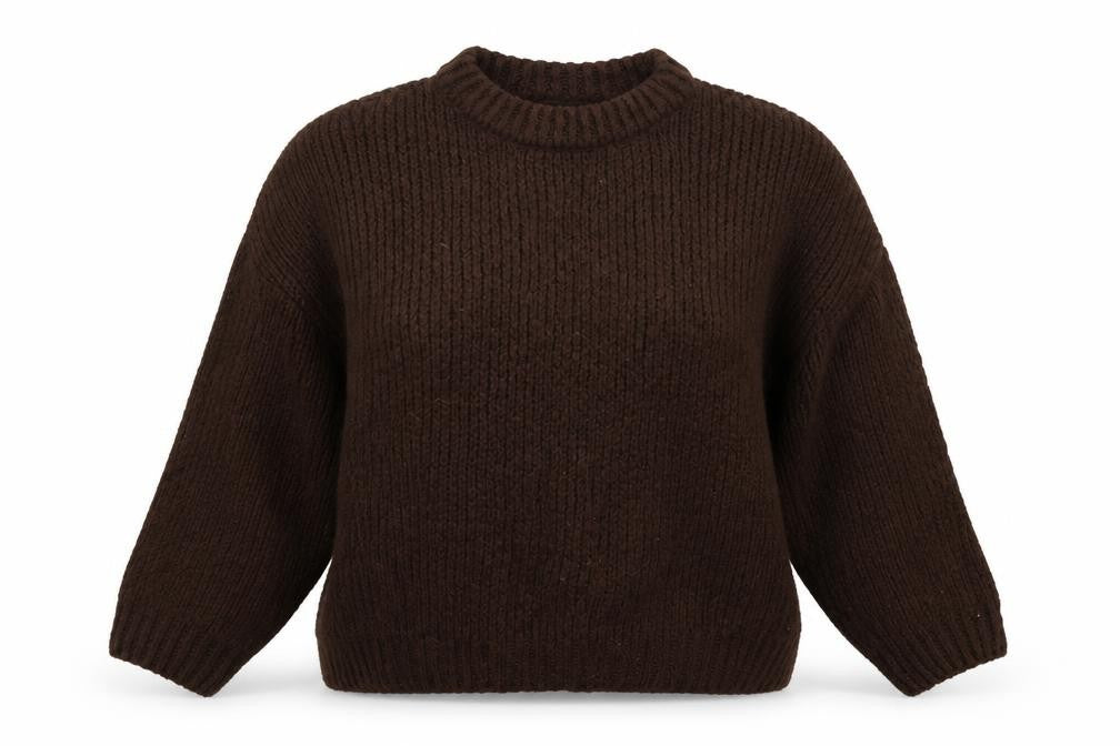 Mango Womens Green Crew Neck Acrylic Pullover Jumper Size M