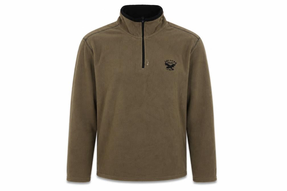 Atlas Mens Brown Polyester Pullover Sweatshirt Size M