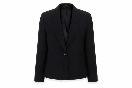 Front view of Principles women’s black polyester jacket suit jacket, size UK 12