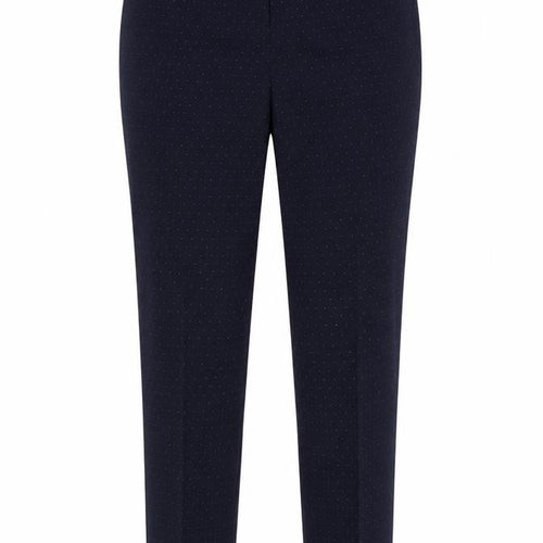 NEXT Womens Blue Polka Dot Polyester Dress Pants Trousers Size 8 L27 in Regular Button