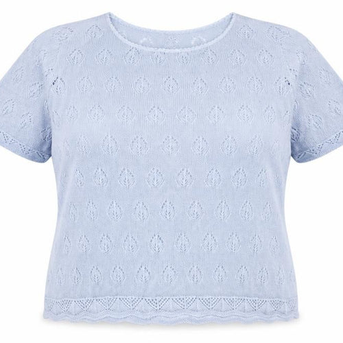 Marks & Spencer Womens Blue Round Neck Acrylic Pullover Jumper Size 18