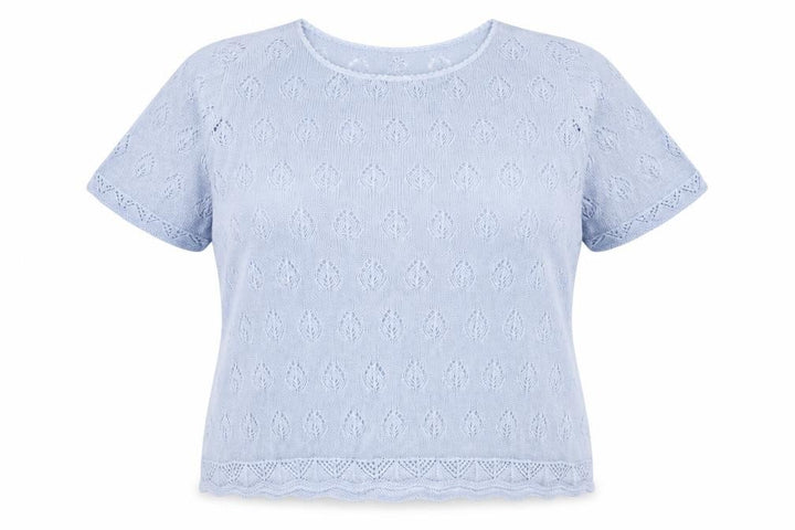 Marks & Spencer Womens Blue Round Neck Acrylic Pullover Jumper Size 18