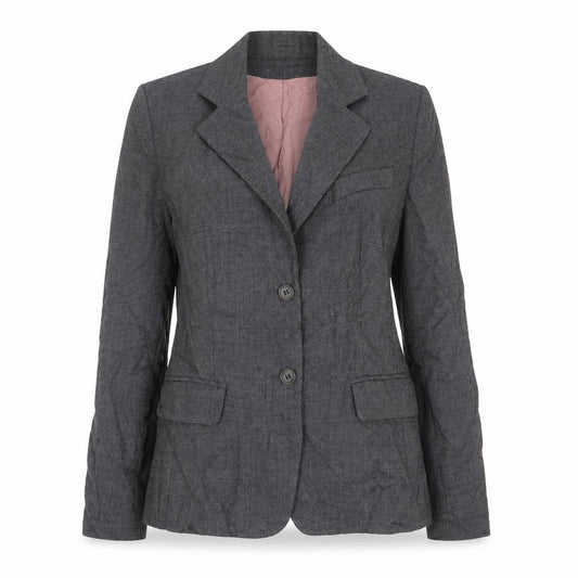 Front view of French Connection women’s grey wool jacket suit jacket, size UK 12