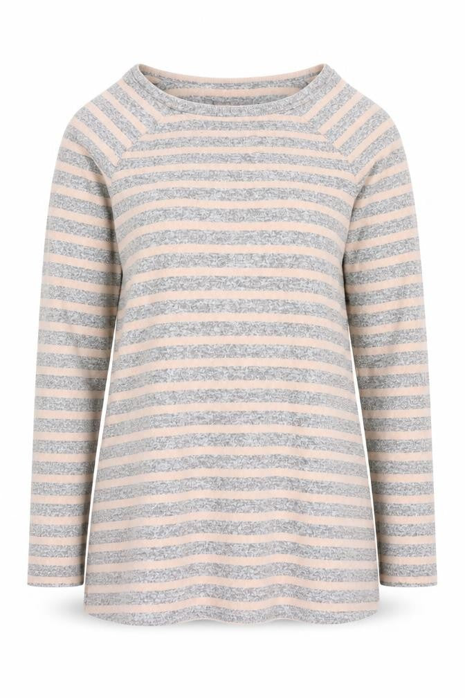 Marks & Spencer Womens Multicoloured Round Neck Striped Polyester Pullover Jumper Size 10